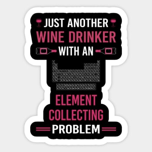 Wine Drinker Element Collecting Elements Sticker